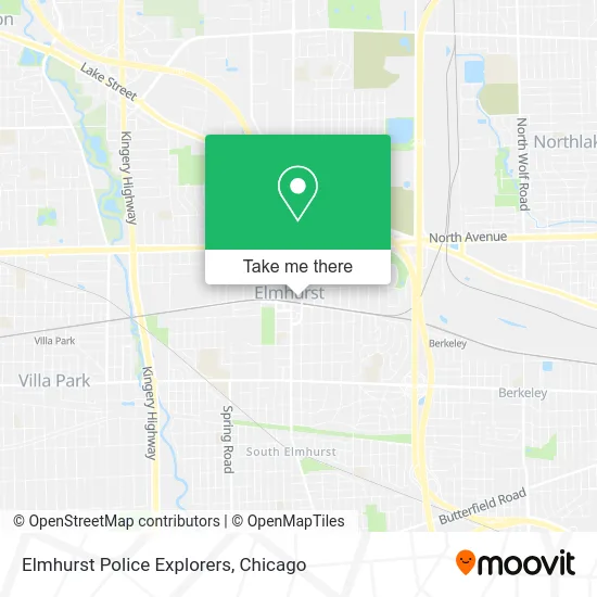 Elmhurst Police Explorers map