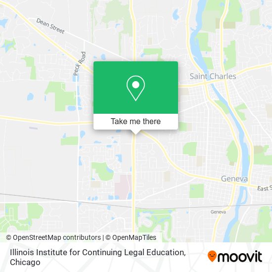 Illinois Institute for Continuing Legal Education map