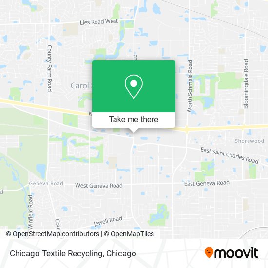 Mapa de Chicago Textile Recycling