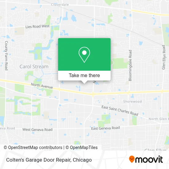 Colten's Garage Door Repair map