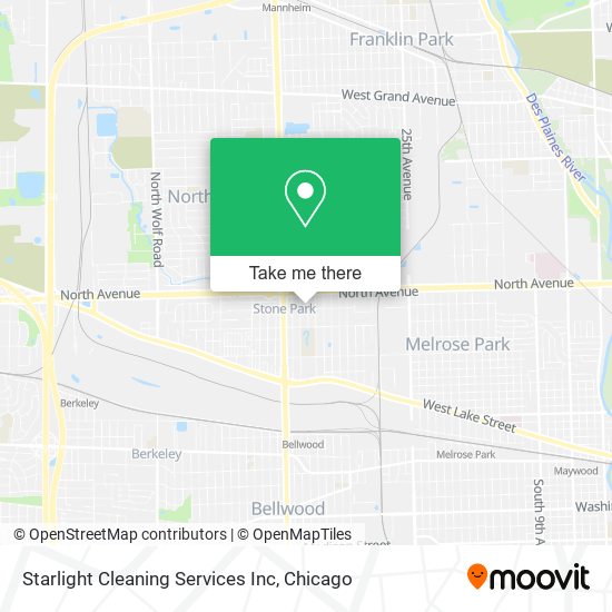 Mapa de Starlight Cleaning Services Inc