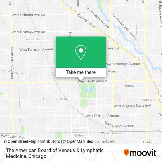 Mapa de The American Board of Venous & Lymphatic Medicine
