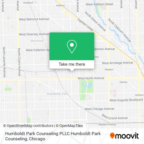 Mapa de Humboldt Park Counseling PLLC Humboldt Park Counseling