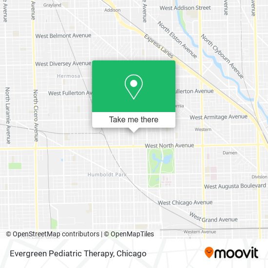 Evergreen Pediatric Therapy map