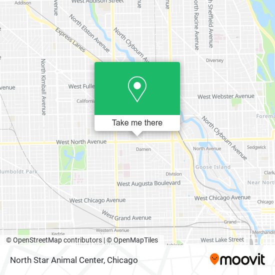 North Star Animal Center map