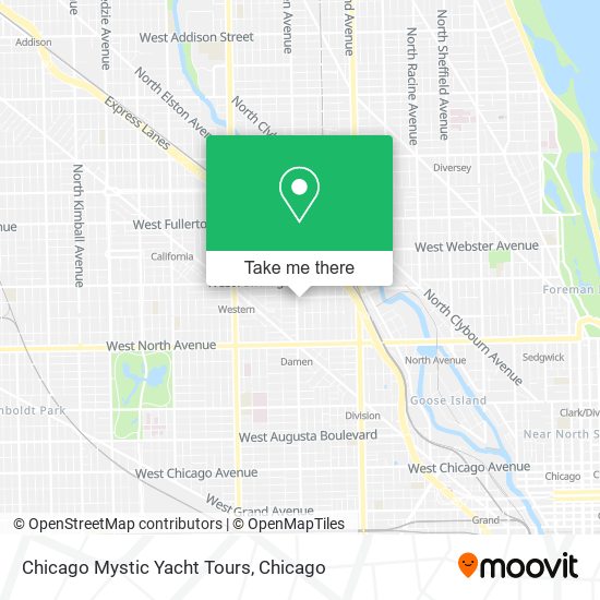 Mapa de Chicago Mystic Yacht Tours