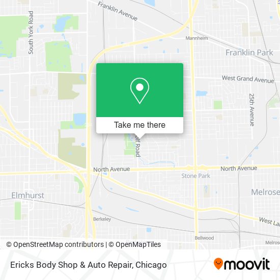 Ericks Body Shop & Auto Repair map