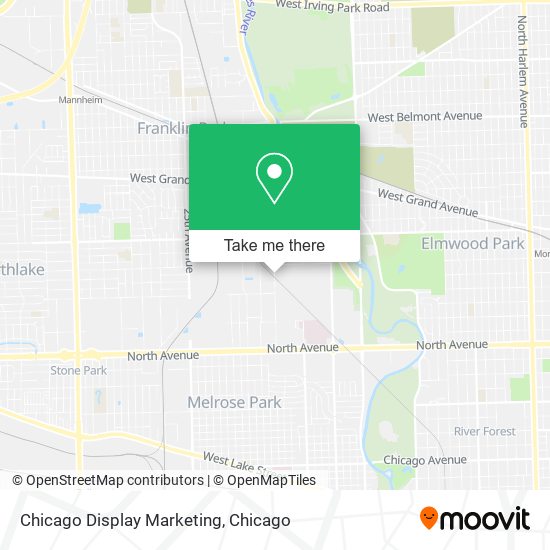 Chicago Display Marketing map