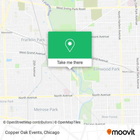 Copper Oak Events map