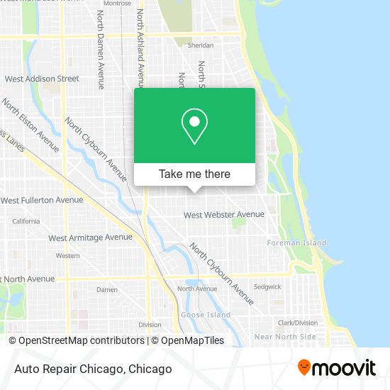 Mapa de Auto Repair Chicago