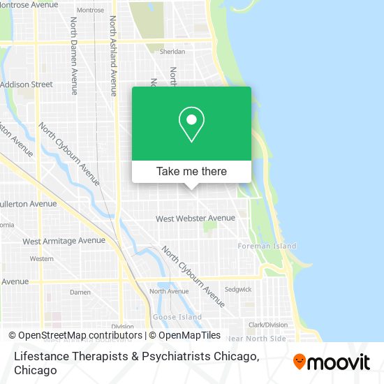 Lifestance Therapists & Psychiatrists Chicago map
