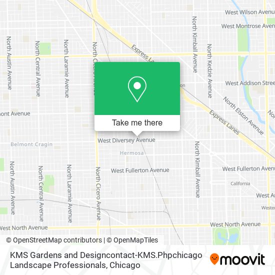 Mapa de KMS Gardens and Designcontact-KMS.Phpchicago Landscape Professionals