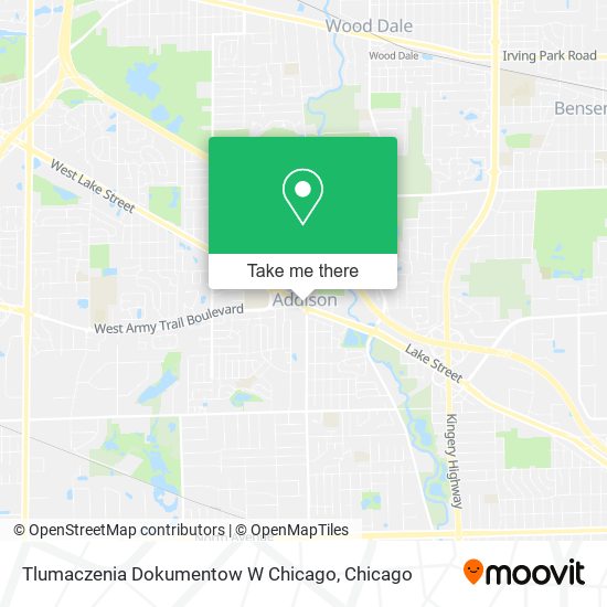 Mapa de Tlumaczenia Dokumentow W Chicago