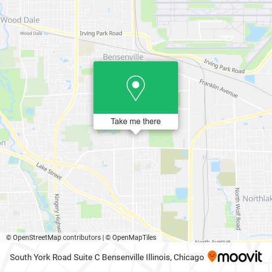 South York Road Suite C Bensenville Illinois map