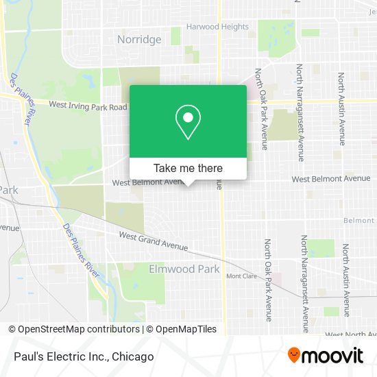 Paul's Electric Inc. map