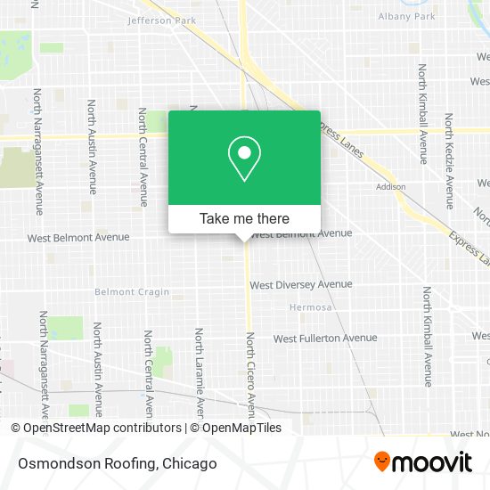 Osmondson Roofing map