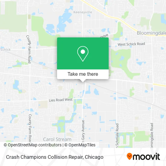Crash Champions Collision Repair map