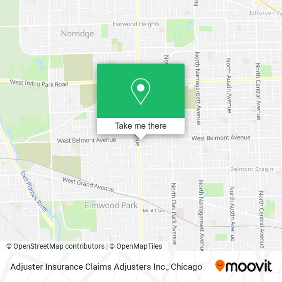 Mapa de Adjuster Insurance Claims Adjusters Inc.
