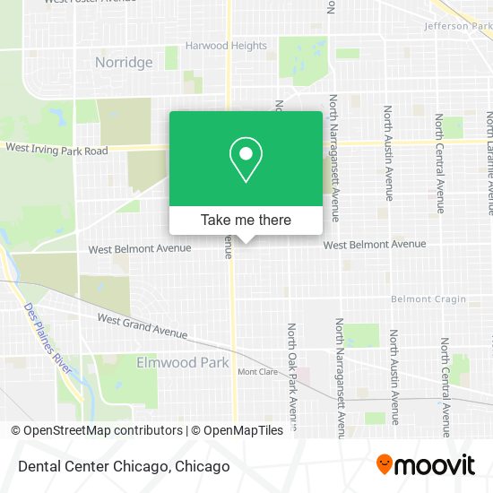 Dental Center Chicago map