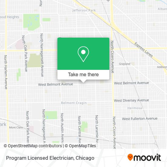 Program Licensed Electrician map