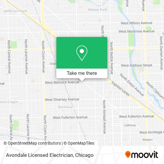 Avondale Licensed Electrician map