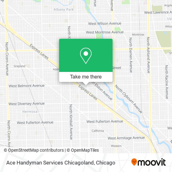 Mapa de Ace Handyman Services Chicagoland