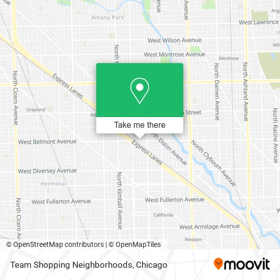Team Shopping Neighborhoods map