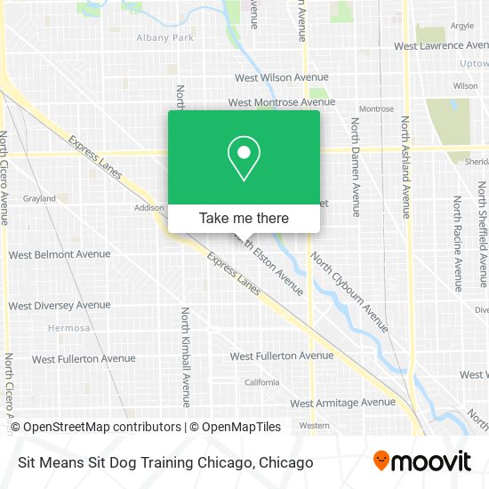 Sit Means Sit Dog Training Chicago map