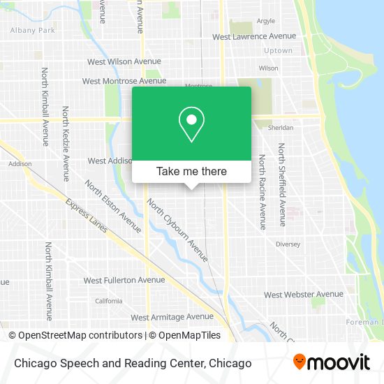 Mapa de Chicago Speech and Reading Center