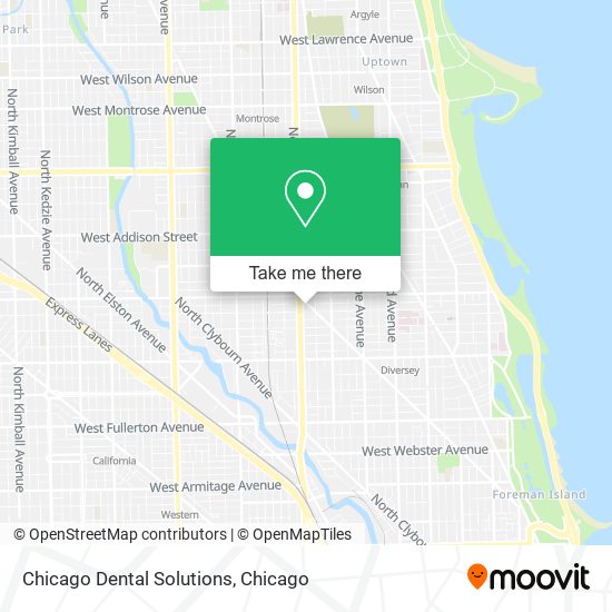 Mapa de Chicago Dental Solutions