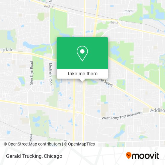 Gerald Trucking map