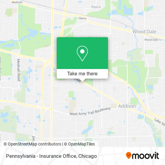 Mapa de Pennsylvania - Insurance Office