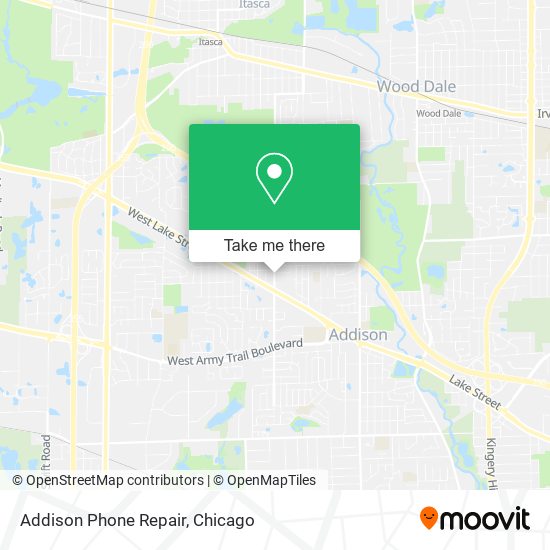 Mapa de Addison Phone Repair