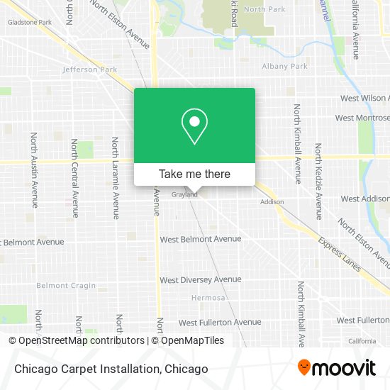 Chicago Carpet Installation map