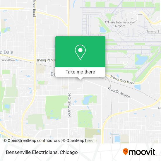 Mapa de Bensenville Electricians