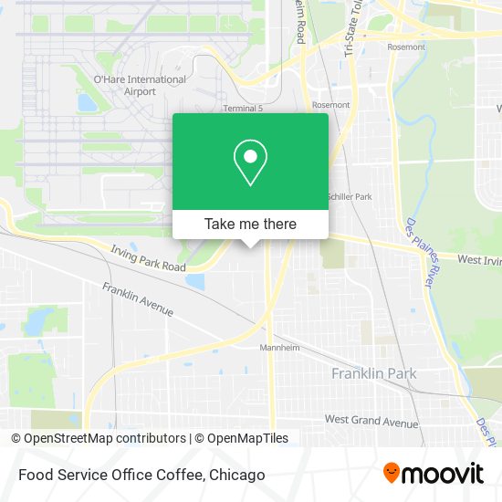 Food Service Office Coffee map