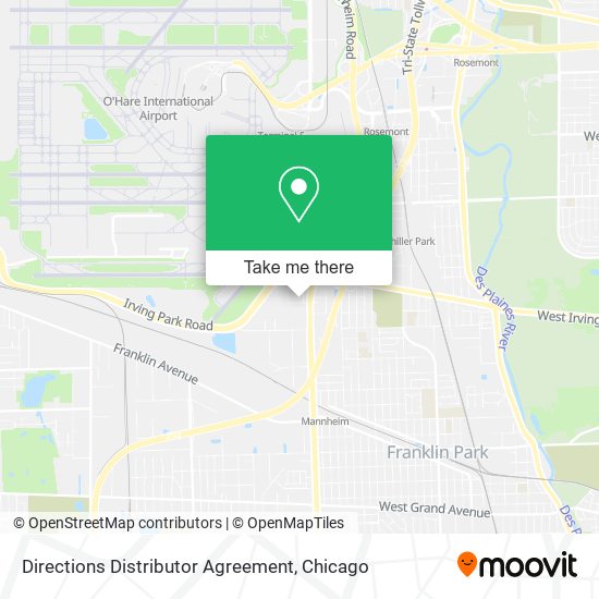 Directions Distributor Agreement map