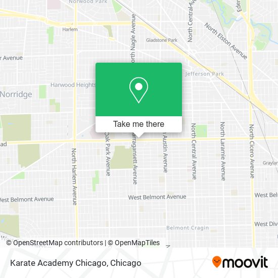 Karate Academy Chicago map