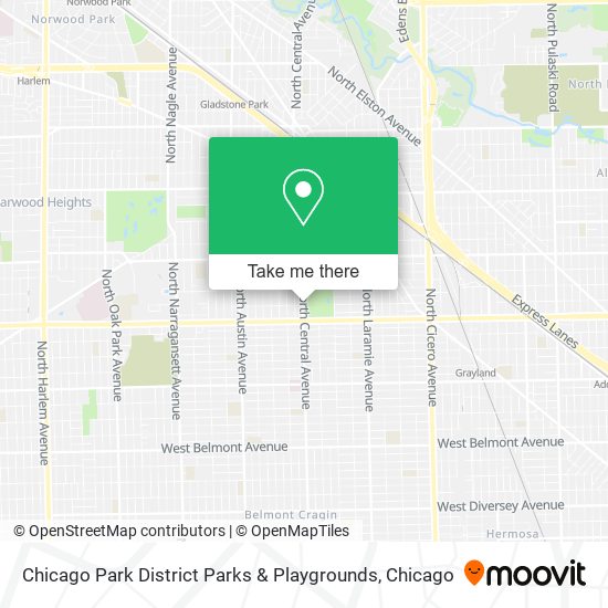 Chicago Park District Parks & Playgrounds map