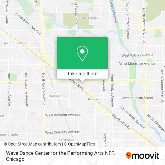 Wave Dance Center for the Performing Arts NFP map