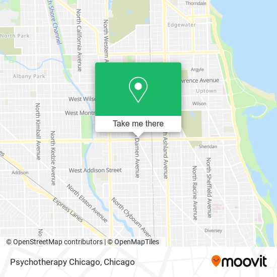 Psychotherapy Chicago map