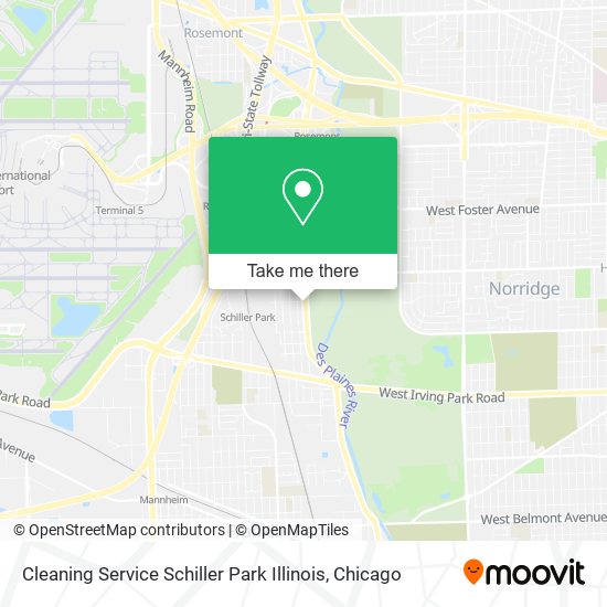 Mapa de Cleaning Service Schiller Park Illinois