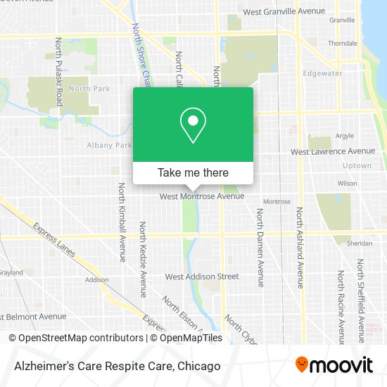 Alzheimer's Care Respite Care map