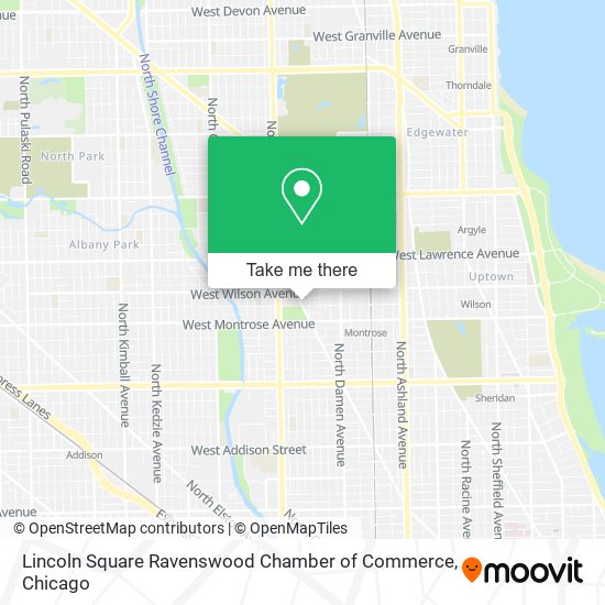 Lincoln Square Ravenswood Chamber of Commerce map