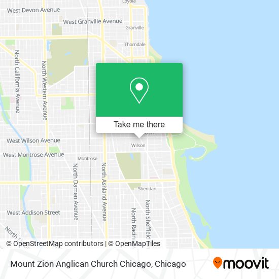 Mount Zion Anglican Church Chicago map