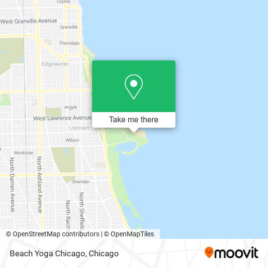 Mapa de Beach Yoga Chicago