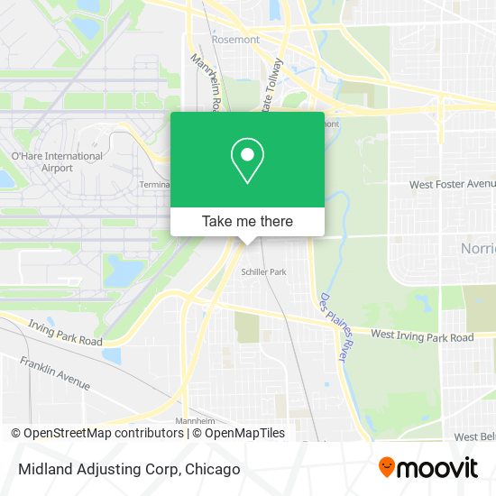 Midland Adjusting Corp map