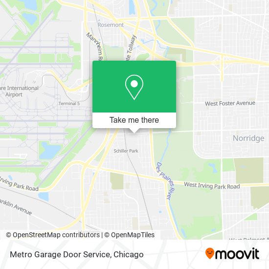 Mapa de Metro Garage Door Service