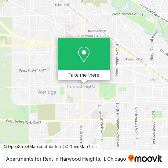 Mapa de Apartments for Rent in Harwood Heights, Il
