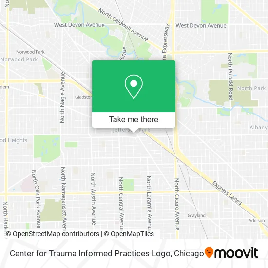 Center for Trauma Informed Practices Logo map